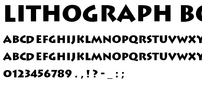 Lithograph Bold font